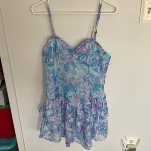 Wild Fable Bule floral dress. Med. NWT
